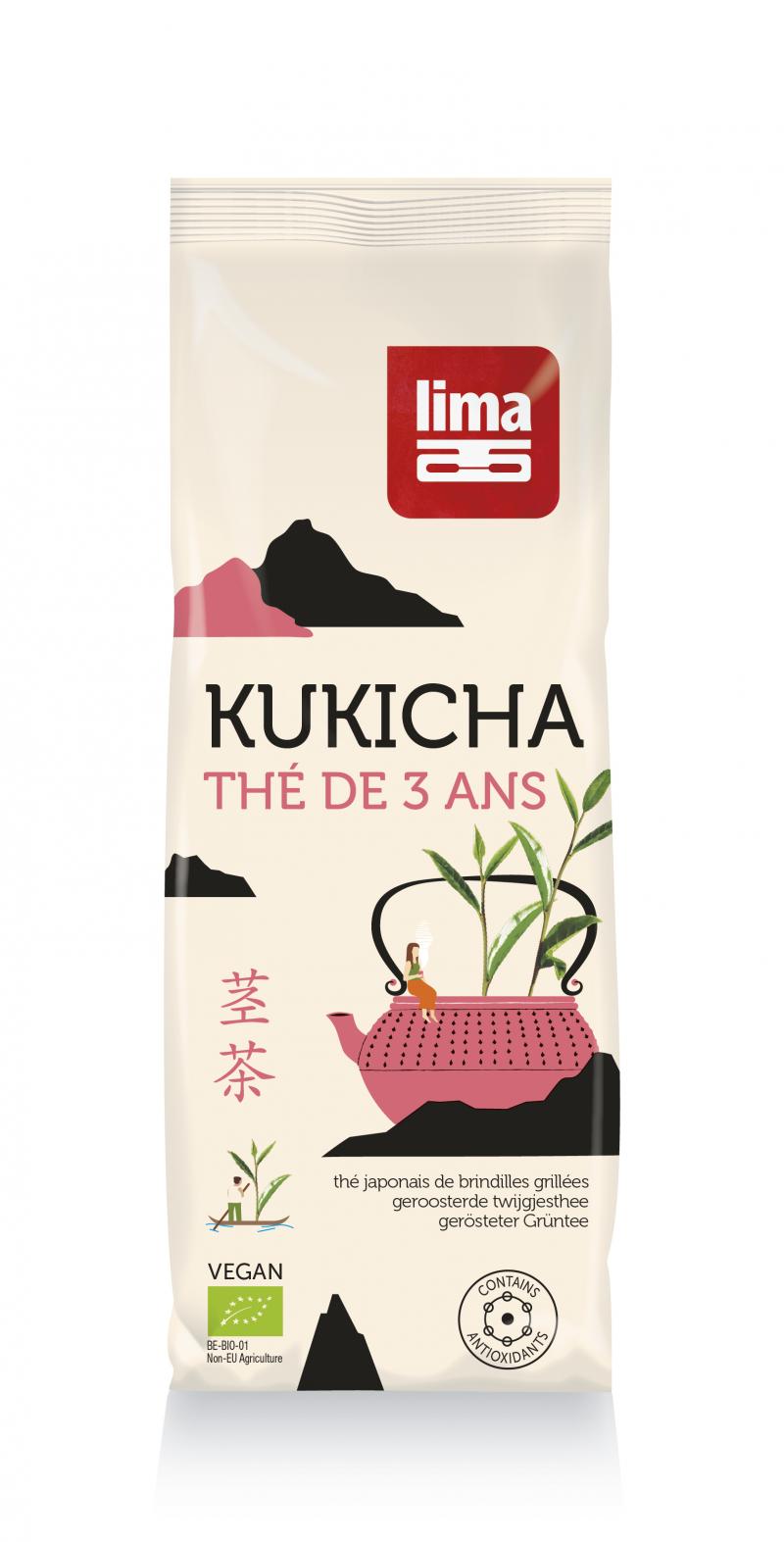 Lima Kukicha thé japonais de brindilles grillées bio 150g